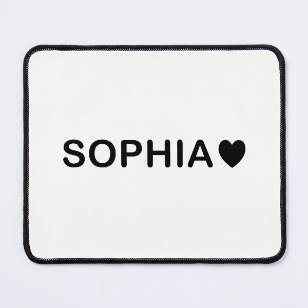 Item preview, SOPHIA Name Heart Minimal Typography Design designed and sold by ColorNestStudio.