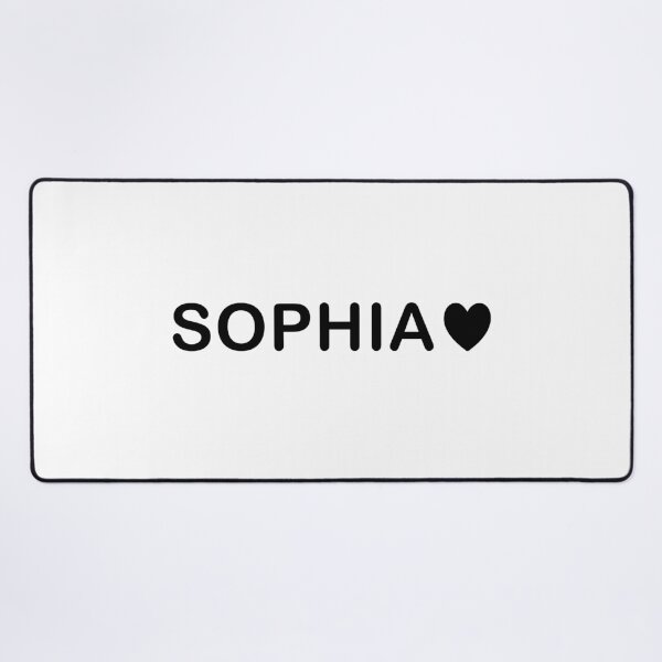 Item preview, SOPHIA Name Heart Minimal Typography Design designed and sold by ColorNestStudio.