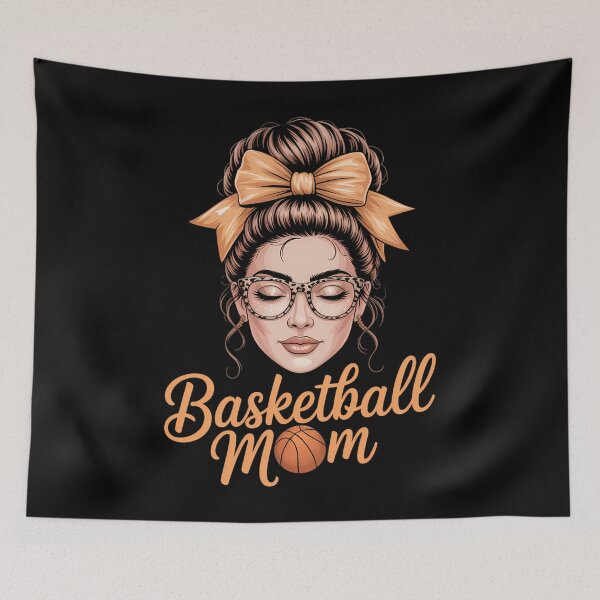 Item preview, Basketball Messy Bun Support designed and sold by tiemacopaxer.