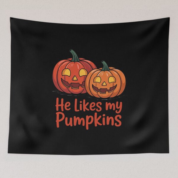 Item preview, He Likes My Pumpkins She Likes My Broomstick2 designed and sold by MyzoToyota.