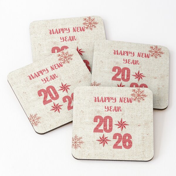 Item preview, Happy New Year 2026 Scandinavian Folk Patchwork Design designed and sold by MiraLumeStudio.