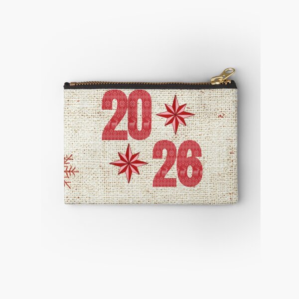 Item preview, Happy New Year 2026 Scandinavian Folk Patchwork Design designed and sold by MiraLumeStudio.