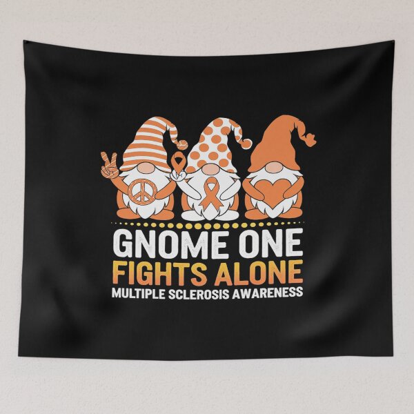 Item preview, Multiple Sclerosis Gnome One Fights Alone MS Awareness  designed and sold by CombatTask.