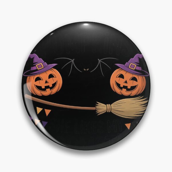 Item preview, He Likes My Pumpkins She Likes My Broomstick06 designed and sold by MyzoToyota.