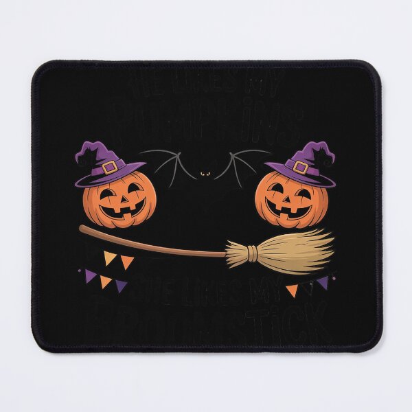 Item preview, He Likes My Pumpkins She Likes My Broomstick06 designed and sold by MyzoToyota.