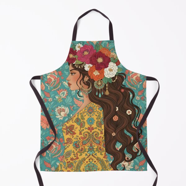 Item preview, Boho Floral Majesty Woman Art designed and sold by dreephic22.