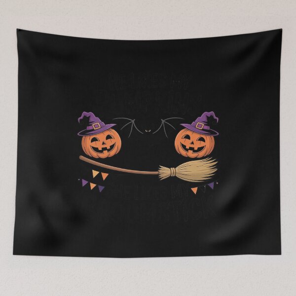 Item preview, He Likes My Pumpkins She Likes My Broomstick06 designed and sold by MyzoToyota.