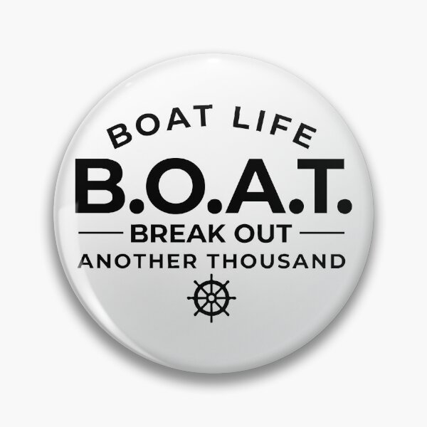 Artikelvorschau, B.O.A.T. Break Out Another Thousand, Boat Life Funny Boating Quote, Nautical Helm Wheel Design entworfen und verkauft von BambaKchula.