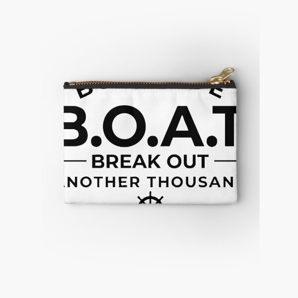 Artikelvorschau, B.O.A.T. Break Out Another Thousand, Boat Life Funny Boating Quote, Nautical Helm Wheel Design entworfen und verkauft von BambaKchula.