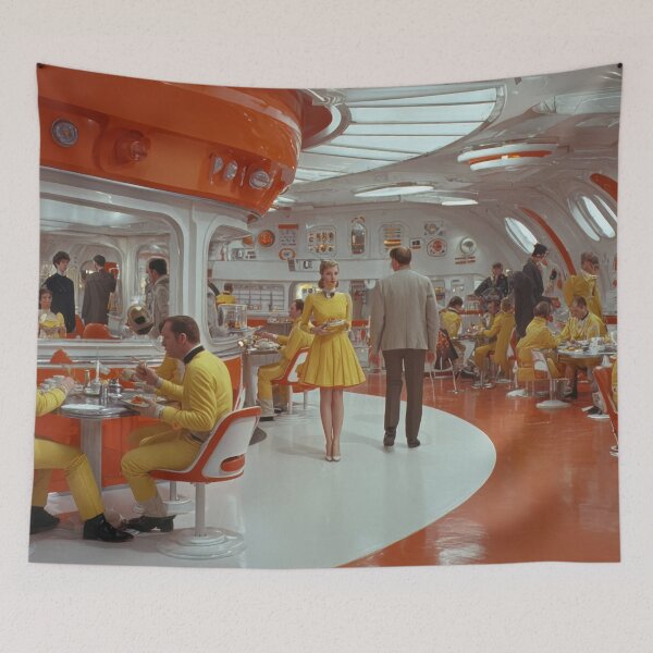 Item preview, Futuristic restaurant dining designed and sold by anytka.