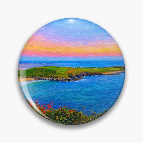 Item preview, Muckross Head viewpoint Kilcar oil painting format Co Donegal designed and sold by OliDesigns.