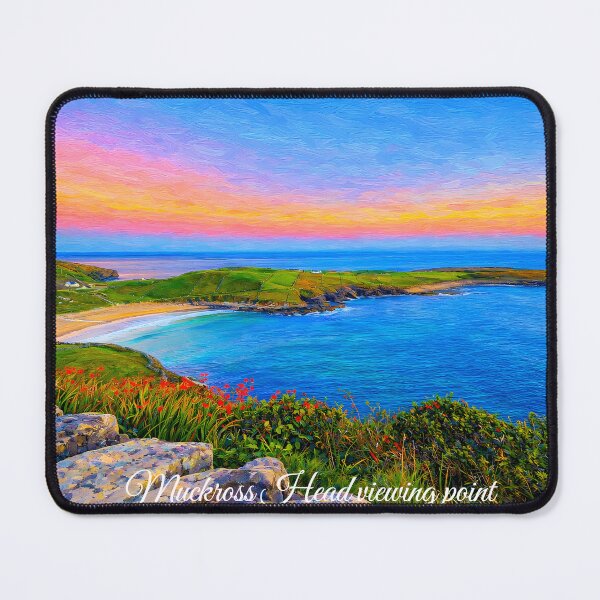 Item preview, Muckross Head viewpoint Kilcar oil painting format Co Donegal designed and sold by OliDesigns.