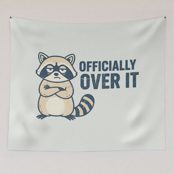 Item preview, The Trash Panda Manifesto: Grumpy Raccoon Vibes designed and sold by AwesomeBeyondLimits.