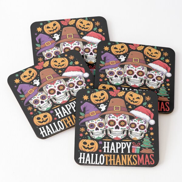 Item preview, Halloween Thanksgiving Christmas Happy HalloThanksMas 2  designed and sold by NailMolisa.