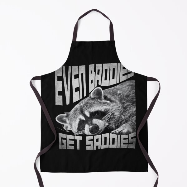Item preview, Even baddies get saddies, funny raccoon designed and sold by ASHTEEZ.
