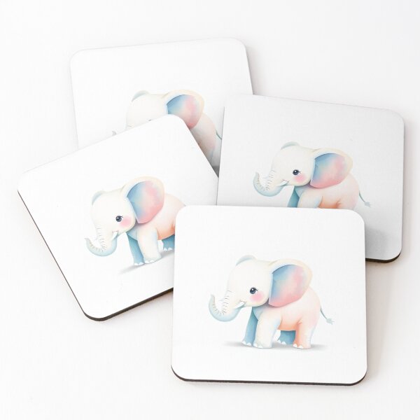Item preview, Watercolor Baby Elephant Illustration designed and sold by Tiny Dreams Art.