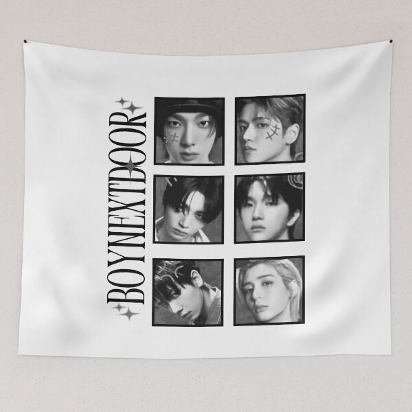 Item preview, BoyNextDoor Members Kpop Boy group Scrapbook Collage Cozy Y2K Vintage Design designed and sold by HELL0WBELLO.