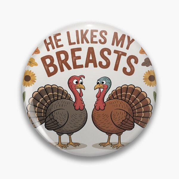 Item preview, He Likes My Turkey Breasts Thanksgiving Floral Fall Vibes  designed and sold by MyzoToyota.