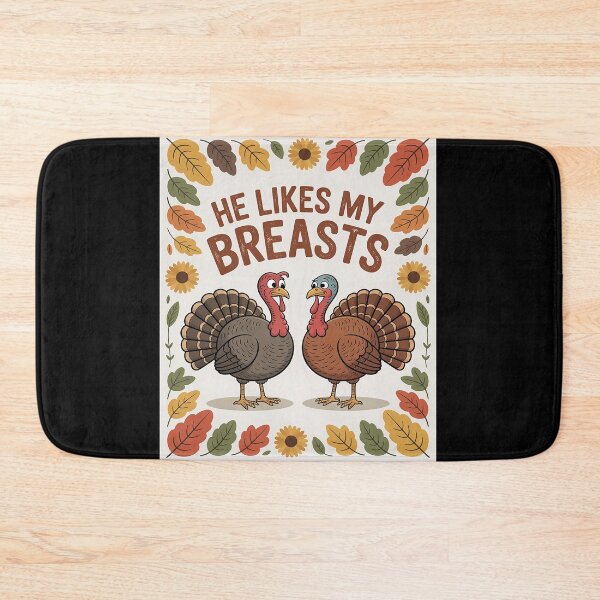 Item preview, He Likes My Turkey Breasts Thanksgiving Floral Fall Vibes  designed and sold by MyzoToyota.