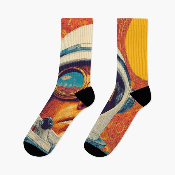 Item preview, Space explorer in a colorful setting designed and sold by anytka.
