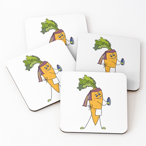 Item preview, Smiling carrot bartender, fun vegetable character with shaker designed and sold by KosaUA.