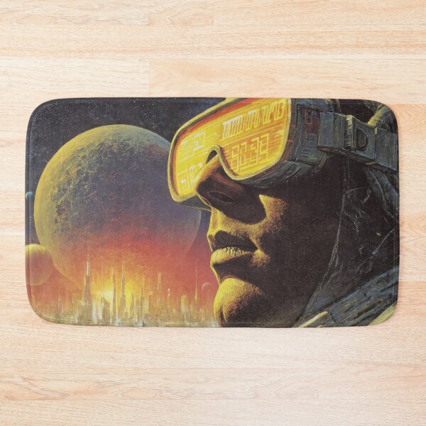 Item preview, Futuristic city with visor designed and sold by anytka.
