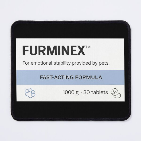 Item preview, Furminex™ Parody Medicine Shirt – Fake Pharmaceutical Design for Pet Lovers designed and sold by pharmafeels.