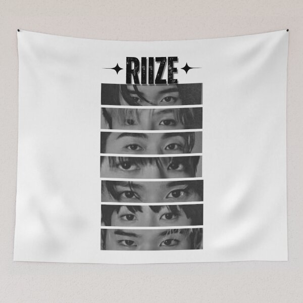 Item preview, Riize Eyes Kpop Boy group Celebrity Illustration korean pop art Scrapbook Collage Cozy Y2K Vintage Design  designed and sold by HELL0WBELLO.
