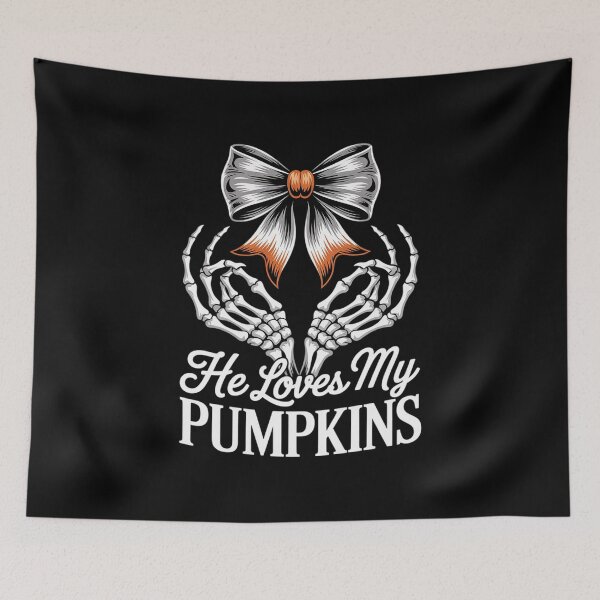 Item preview, He Loves My Pumpkins I Like His Broomstick Couples Halloween  designed and sold by MyzoToyota.