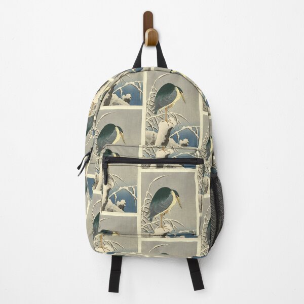 Item preview, Heron in Snow by Ohara Koson : Winter Heron Japanese Poster designed and sold by artofuniverse.