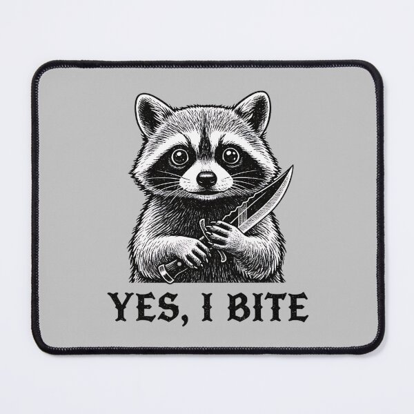 Item preview, Feral Charm: The Armed Trash Panda designed and sold by AwesomeBeyondLimits.