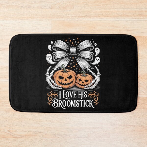 Item preview, He Loves My Pumpkins I Like His Broomstick Halloween Couples designed and sold by MyzoToyota.