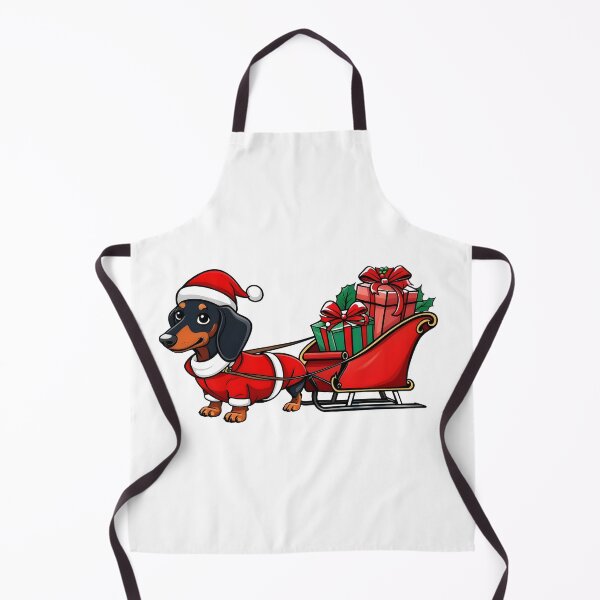 Item preview, Christmas Dachshund Santa Dachshund Sleigh designed and sold by Uglyandcute.