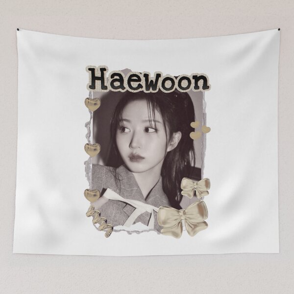 Item preview, NMIXX Haewon Kpop Girl group Scrapbook Collage Cozy Y2K Vintage Design designed and sold by HELL0WBELLO.