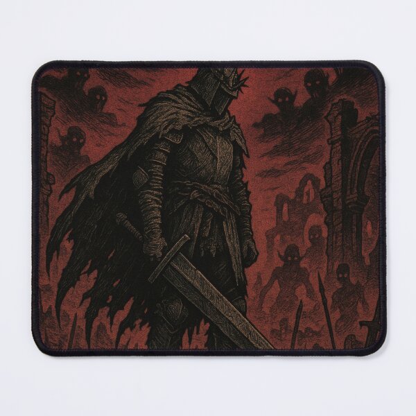 Item preview, Dark Eclipse Warrior – Fantasy Illustration designed and sold by Visualynx.
