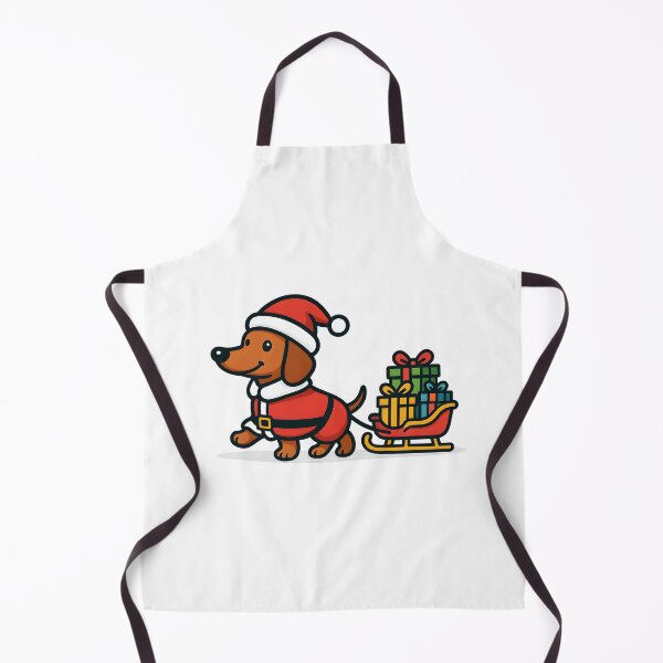 Item preview, Christmas Dachshund Santa Dachshund Sleigh designed and sold by Uglyandcute.