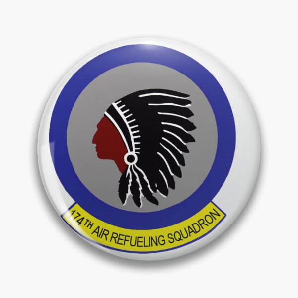 Item preview, 174th ARS Native American Chief Profile Patch designed and sold by CharlieDesings.