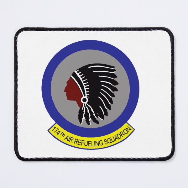 Item preview, 174th ARS Native American Chief Profile Patch designed and sold by CharlieDesings.