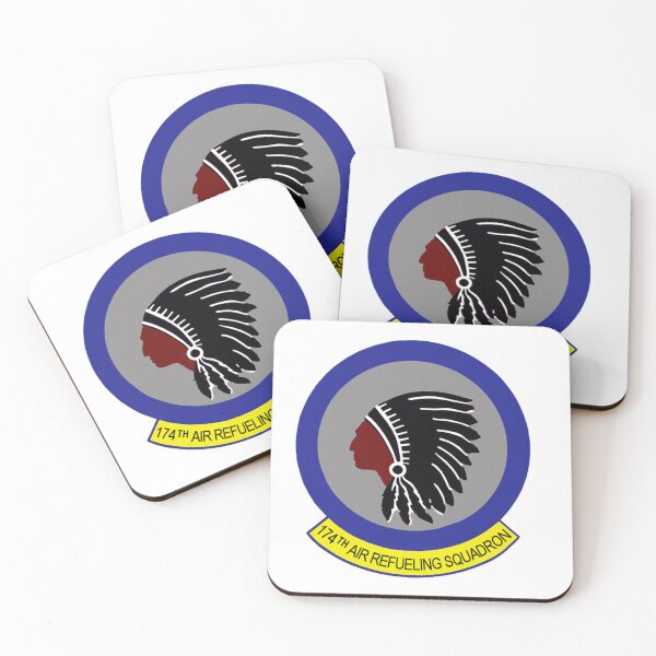 Item preview, 174th ARS Native American Chief Profile Patch designed and sold by CharlieDesings.