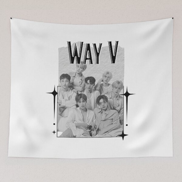 Item preview, WayV Chinese Pop Performance Portrait Scrapbook Collage Cozy Y2K Vintage Design designed and sold by HELL0WBELLO.