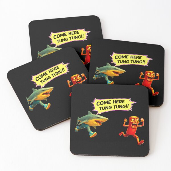 Item preview, Tralalero Tralala chasing Tung Tung Tung Sahur designed and sold by The Art by Rossouw.