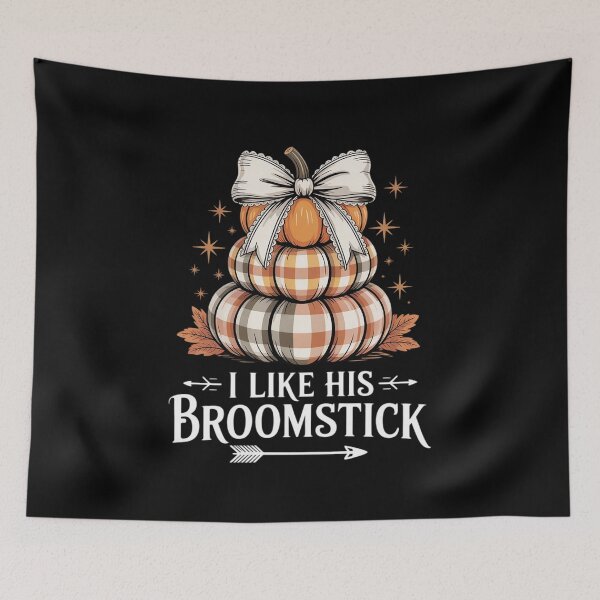Item preview, I Like His Broomstick He Likes My Pumpkins Couples Halloween 3  designed and sold by MyzoToyota.