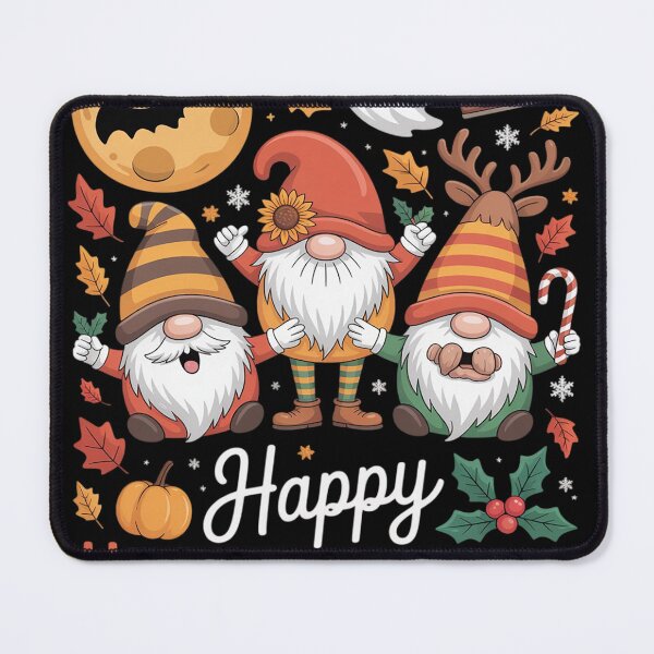 Item preview, Halloween Thanksgiving Christmas Happy HalloThanksMas Gnomes 3 designed and sold by NailMolisa.