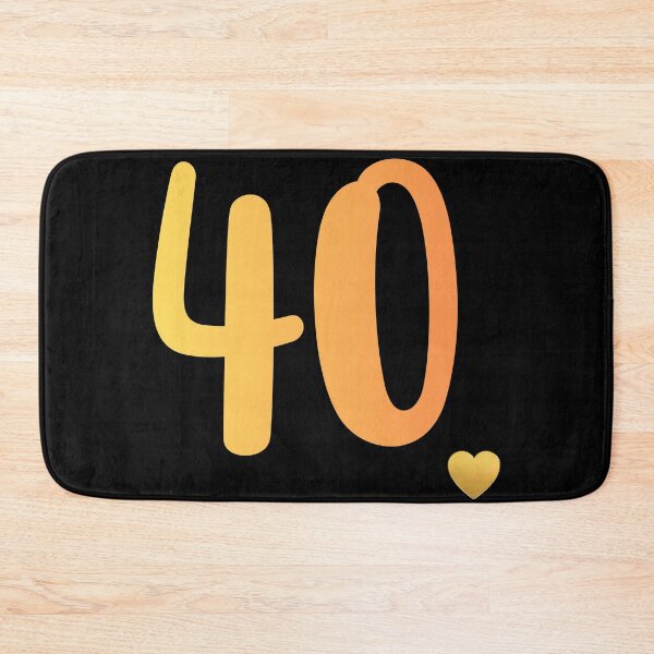 Item preview, 40th Birthday Minimal Gold Heart Celebration Design designed and sold by tarzbol.