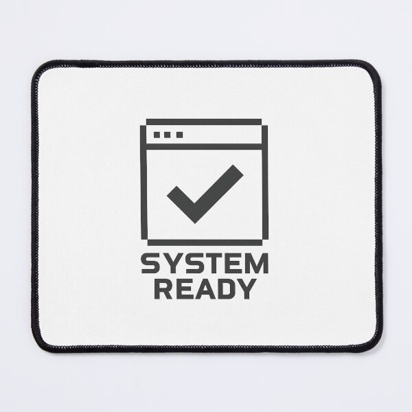Item preview, Minimal Retro Computer Status Icon - SYSTEM READY designed and sold by MKreative Studio.