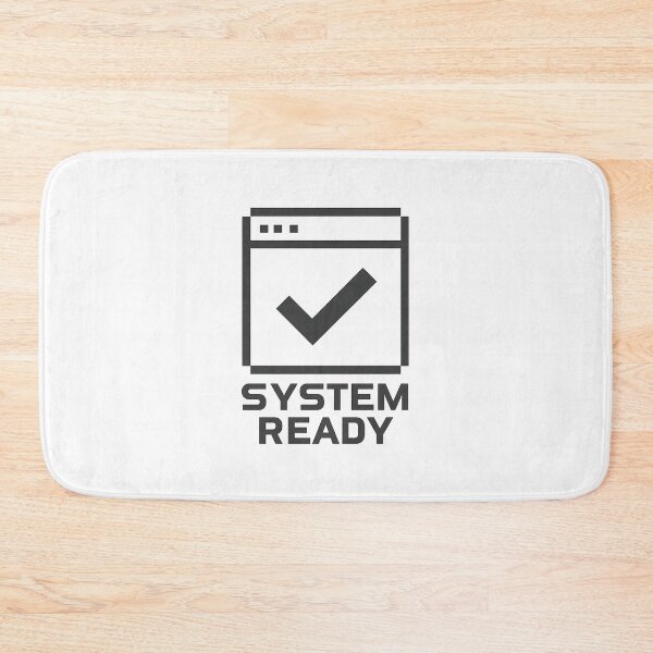 Item preview, Minimal Retro Computer Status Icon - SYSTEM READY designed and sold by MKreative Studio.