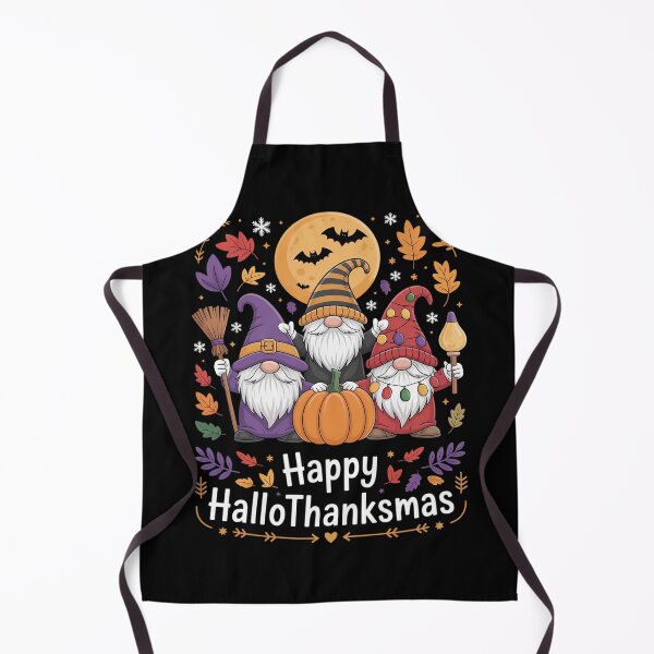 Item preview, Halloween Thanksgiving Christmas Happy HalloThanksMas Gnomes 5  designed and sold by NailMolisa.