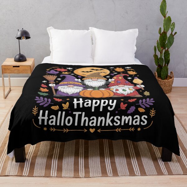 Item preview, Halloween Thanksgiving Christmas Happy HalloThanksMas Gnomes 5 designed and sold by NailMolisa.
