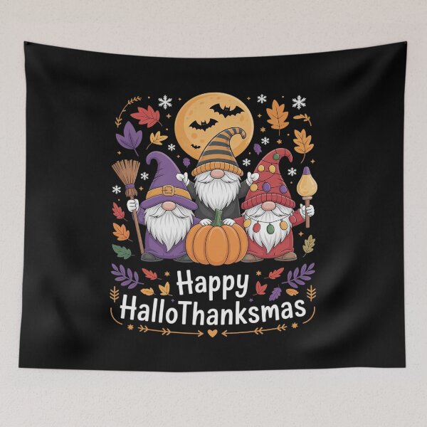 Item preview, Halloween Thanksgiving Christmas Happy HalloThanksMas Gnomes 5  designed and sold by NailMolisa.