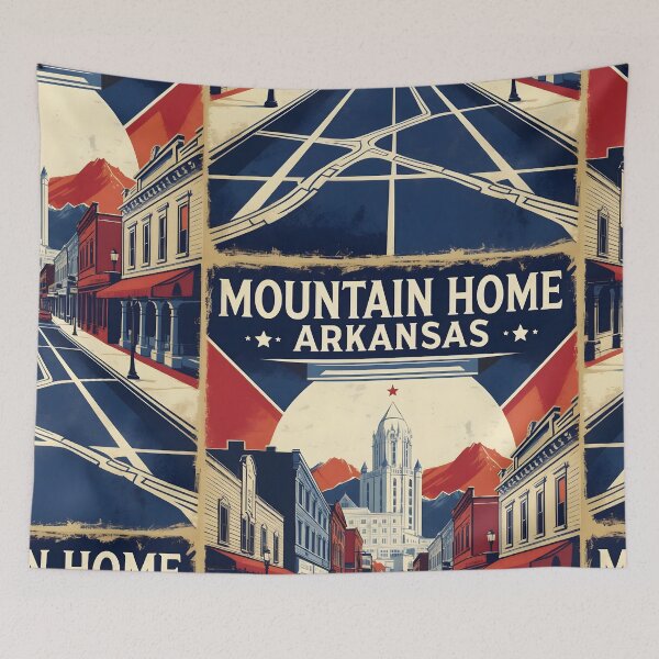 Item preview, Mountain Home Arkansas USA Vintage Travel Tourism  designed and sold by TravelersGems.